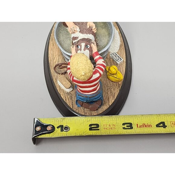 Norman Rockwell Family Authorized Edition Splish Splash Figurine 1990 - Picture 11 of 12